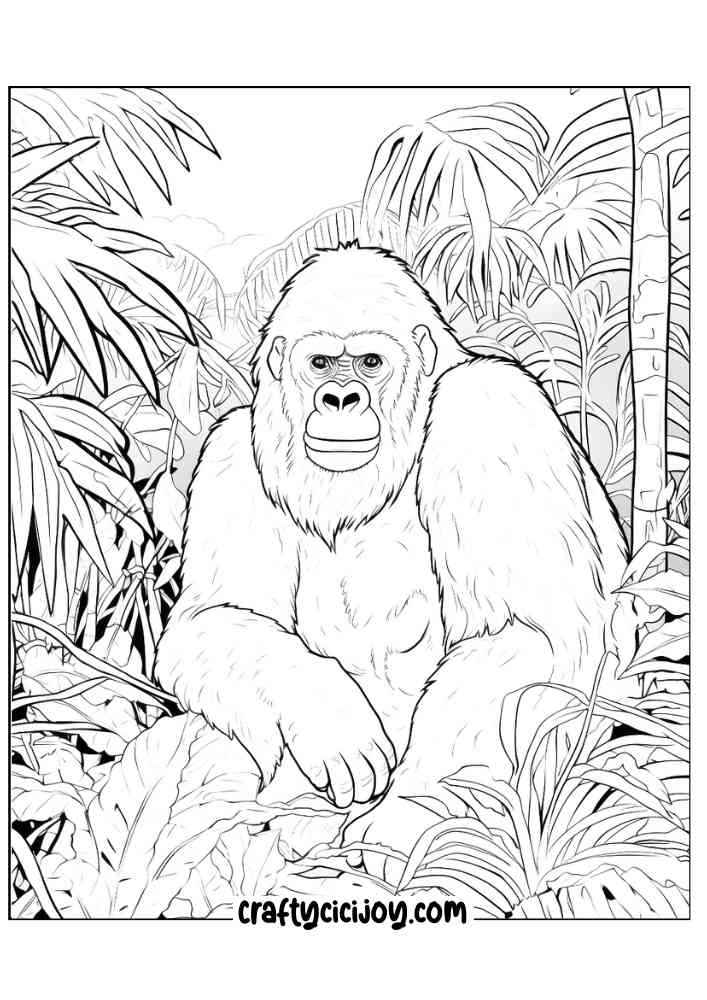Jungle coloring page 9