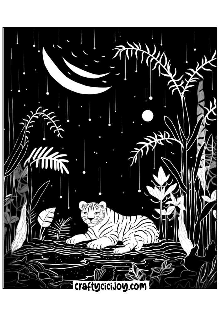 Jungle coloring page 92