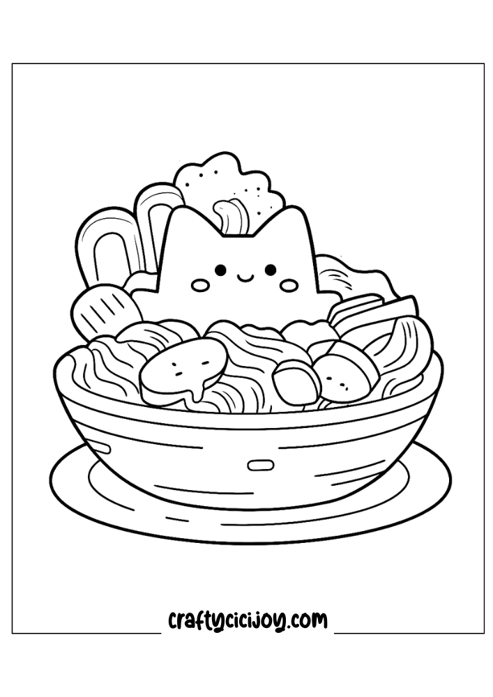 Kawaii coloring pages free 13