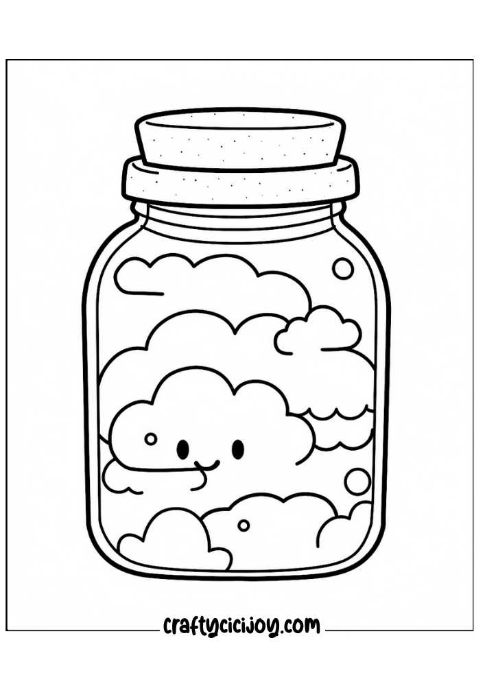 Kawaii coloring pages free 158