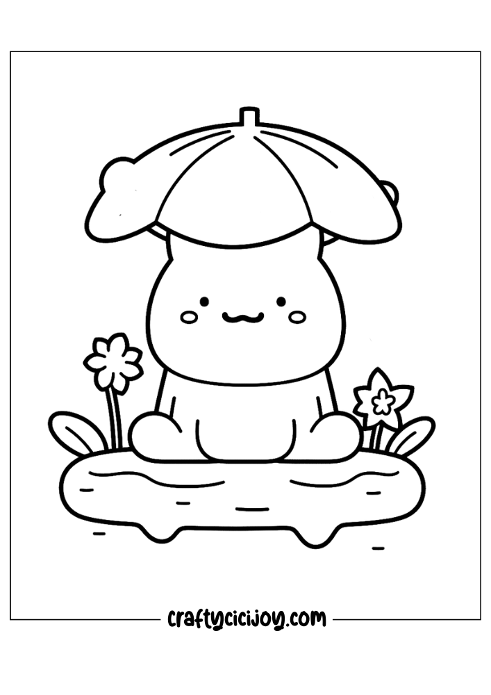 Kawaii coloring pages free 19