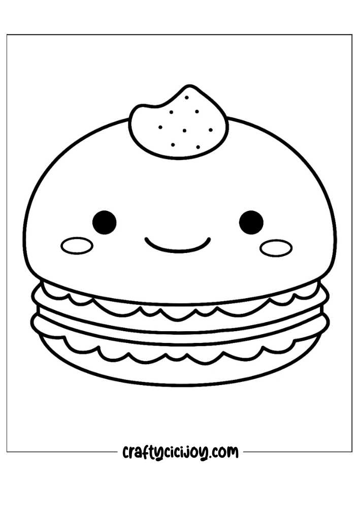 Kawaii coloring pages free 20