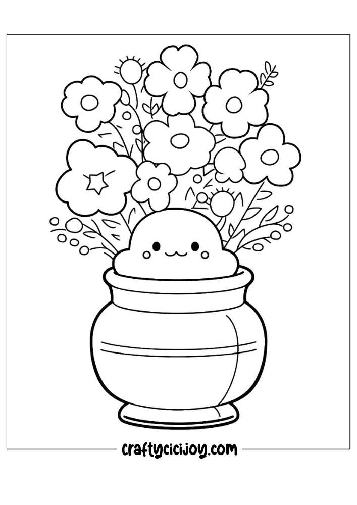 Kawaii coloring pages free 22