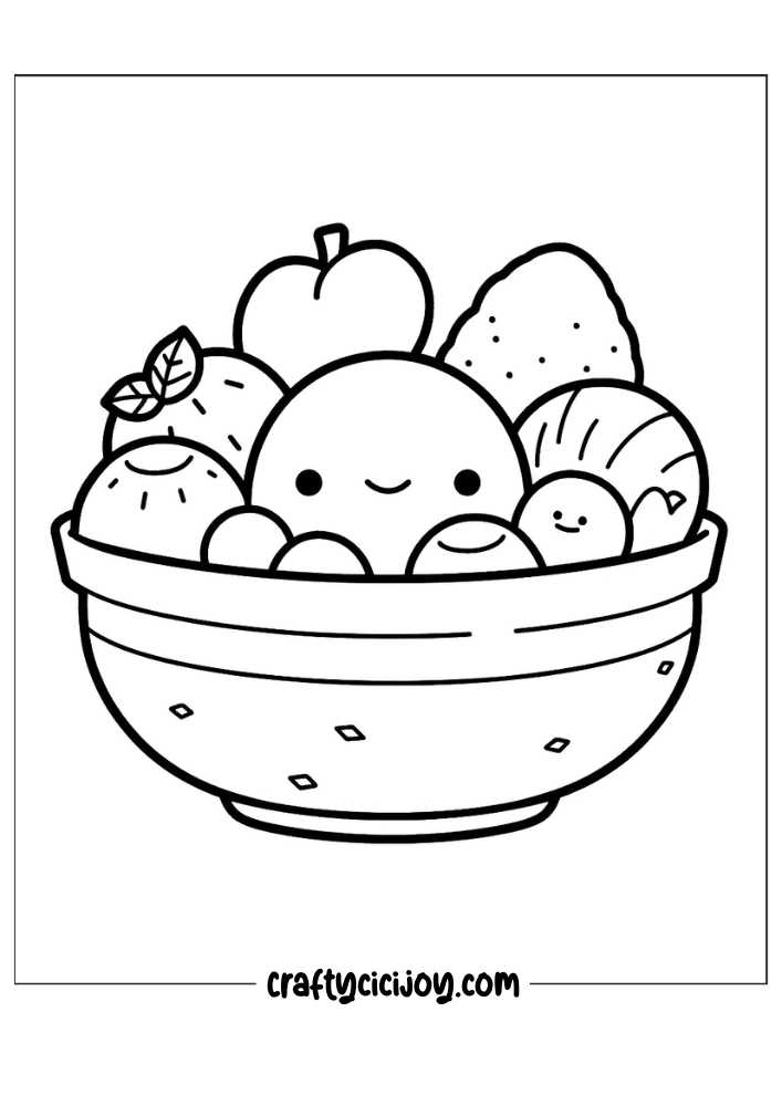 Kawaii coloring pages free 25