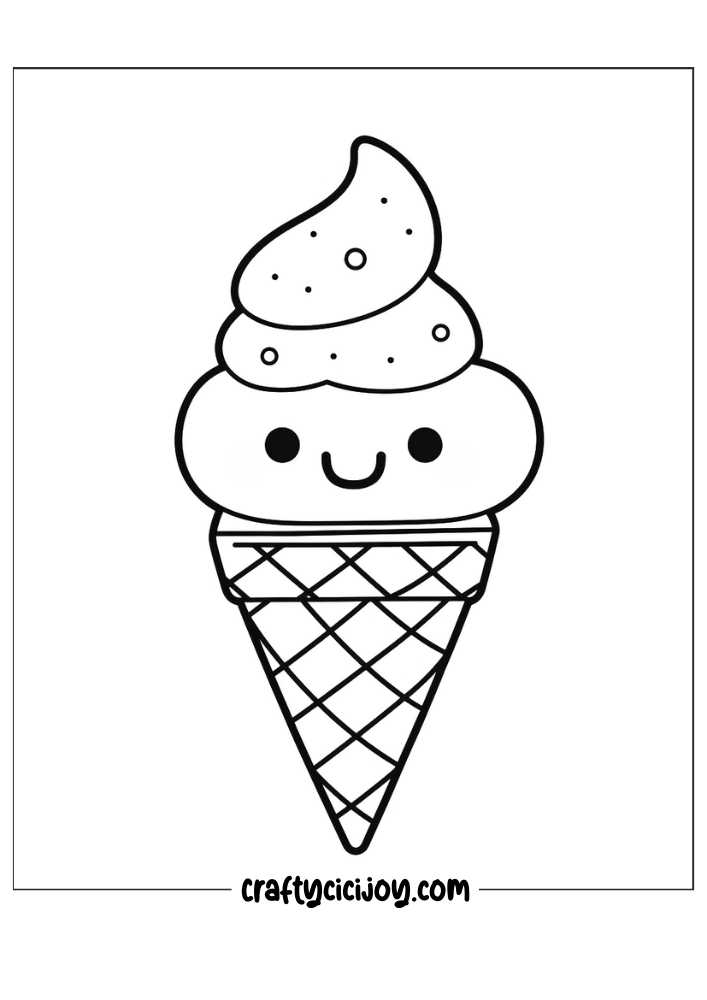 Kawaii coloring pages free 4