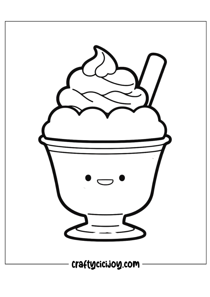 Kawaii coloring pages free 6