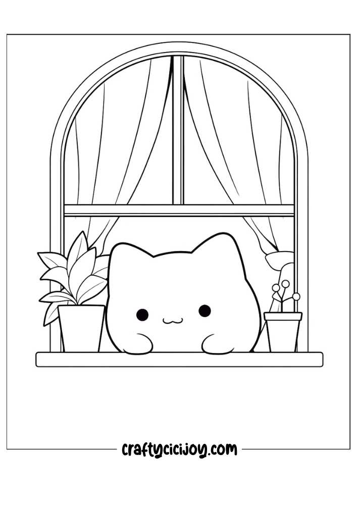Kawaii coloring pages free 68