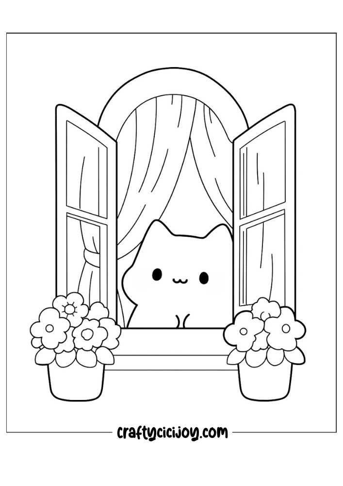 Kawaii coloring pages free 69