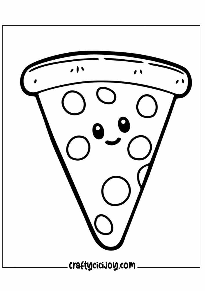 Pizza Coloring Pages: 30 Free PDF Printables - Crafty Cici Joy