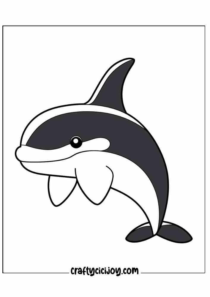 cute sea life coloring page 11