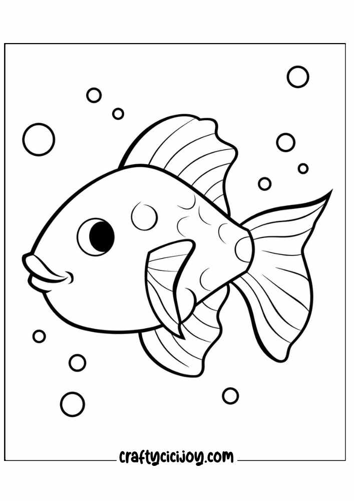 cute sea life coloring page 32