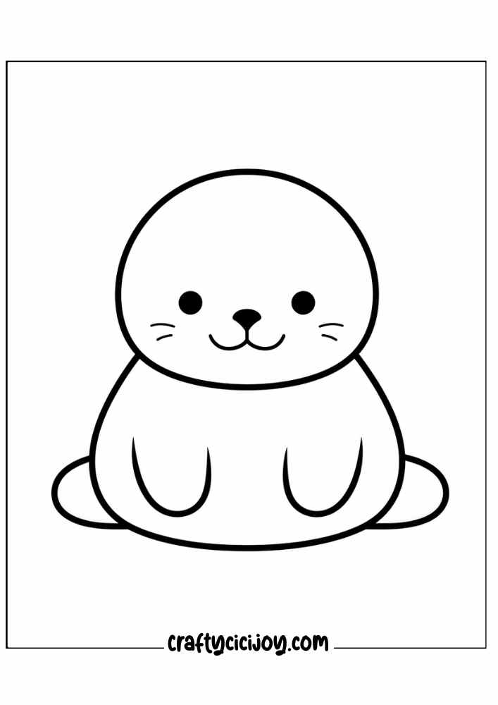 cute sea life coloring page 39