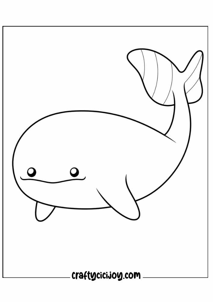 cute sea life coloring page 5