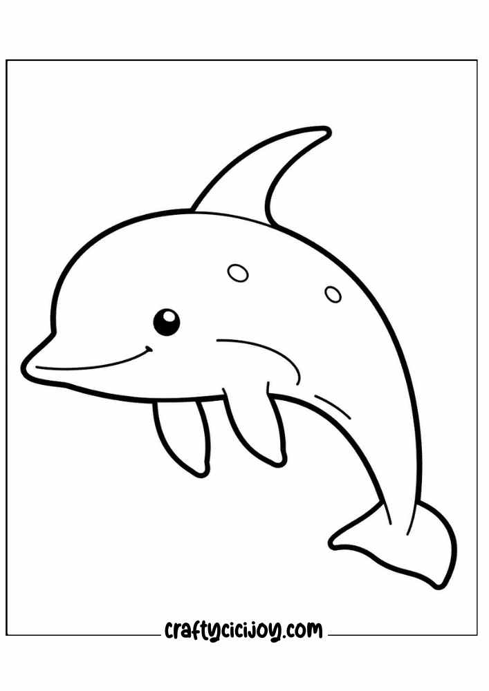 cute sea life coloring page 6