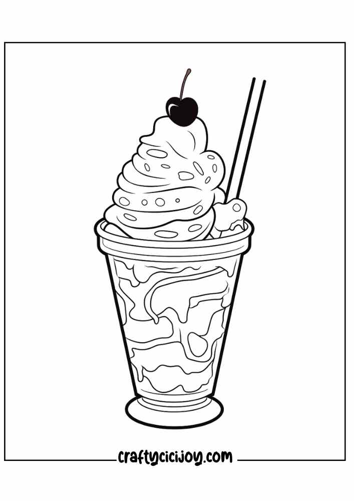 ice cream coloring page for adults 13