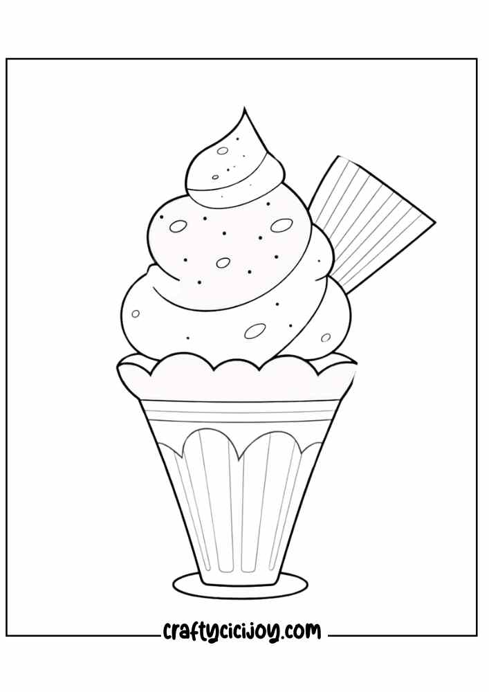 ice cream coloring page for adults 29
