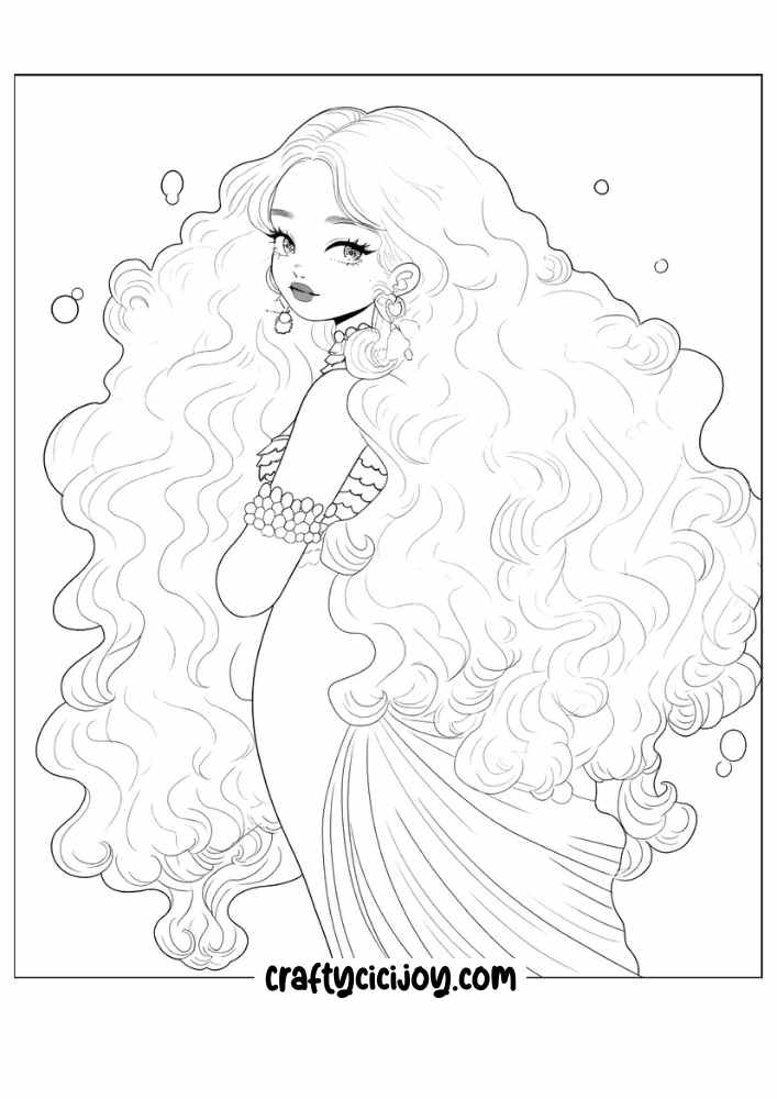 mermaid coloring pages 31
