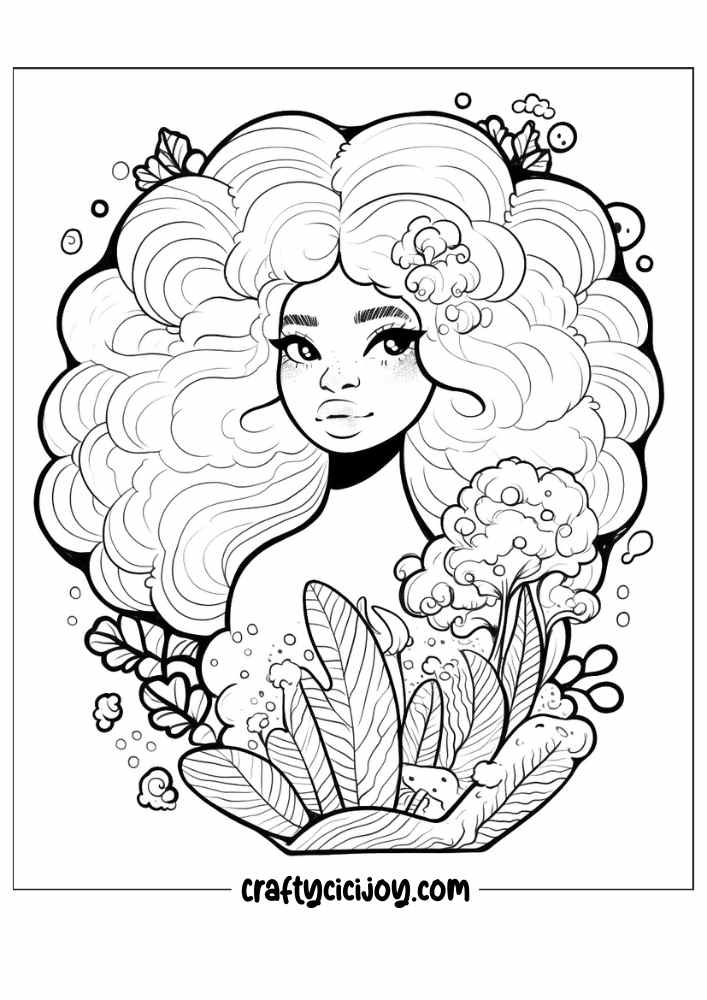 mermaid coloring pages 38