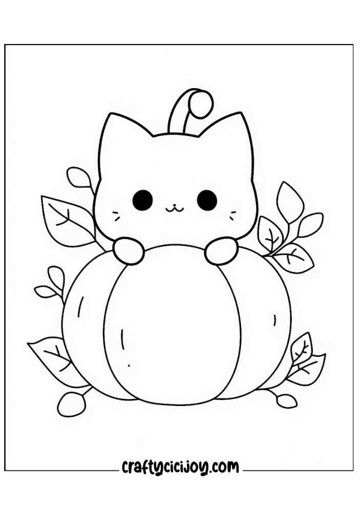 Cute Halloween Coloring Pages 65