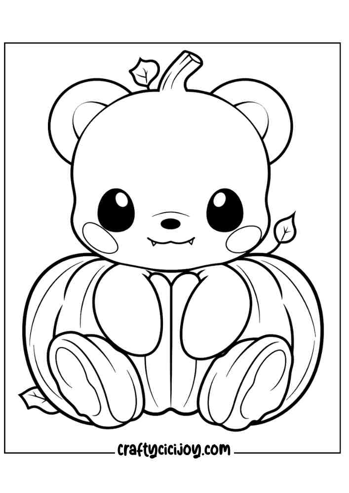 Cute Halloween Coloring Pages 66