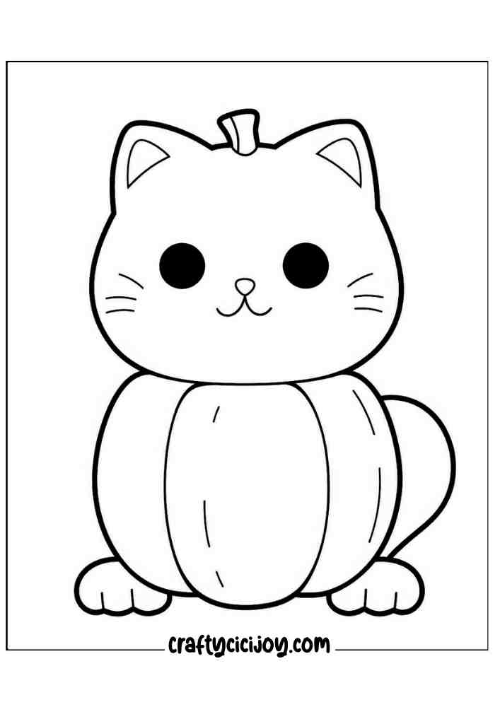 Cute Halloween Coloring Pages 67