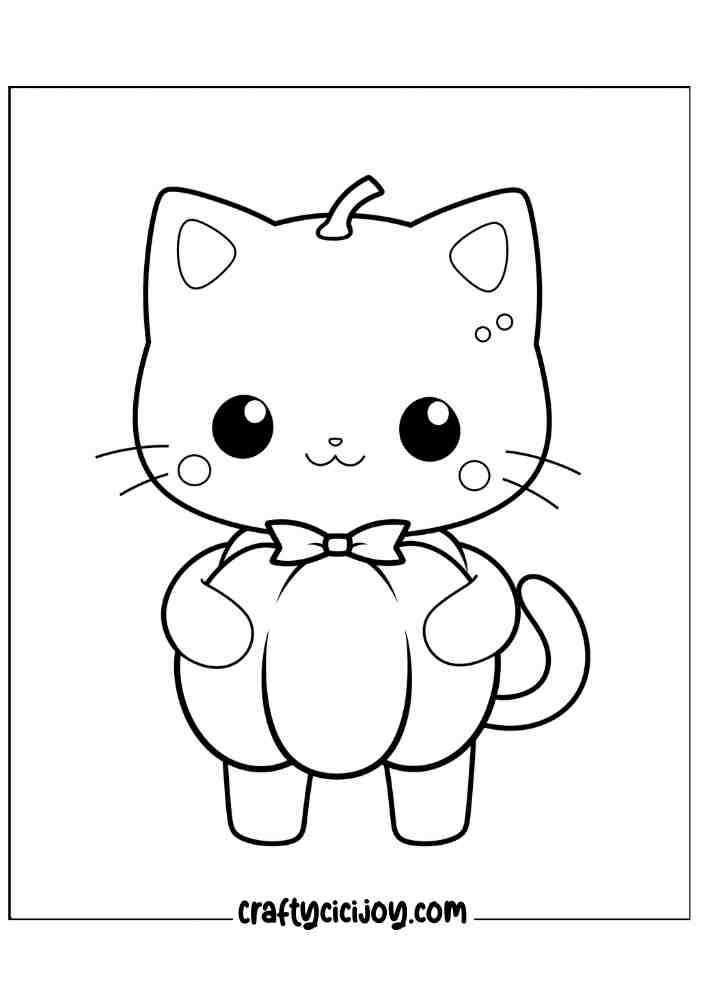 Cute Halloween Coloring Pages 7