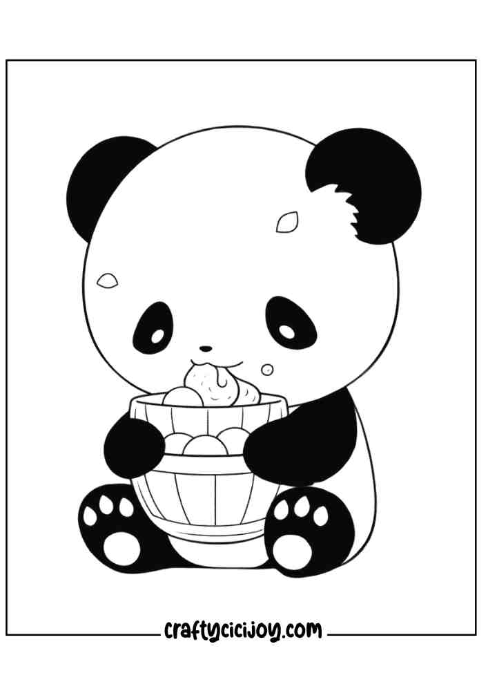 panda coloring pages