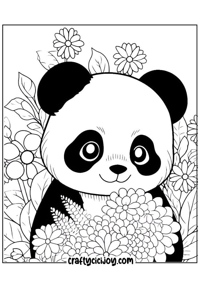 panda-coloring-page