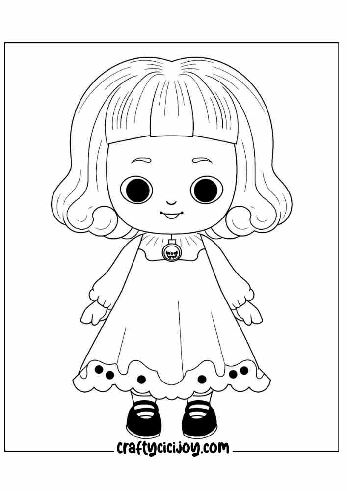 Free Kids Halloween Coloring Pages 21