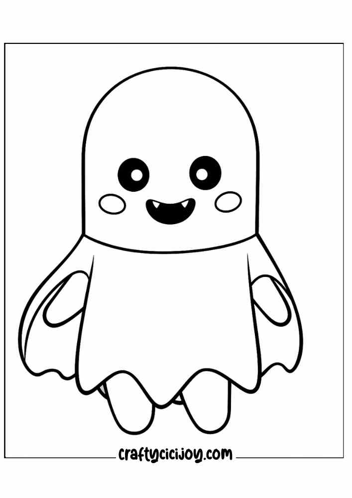 Free Kids Halloween Coloring Pages 22