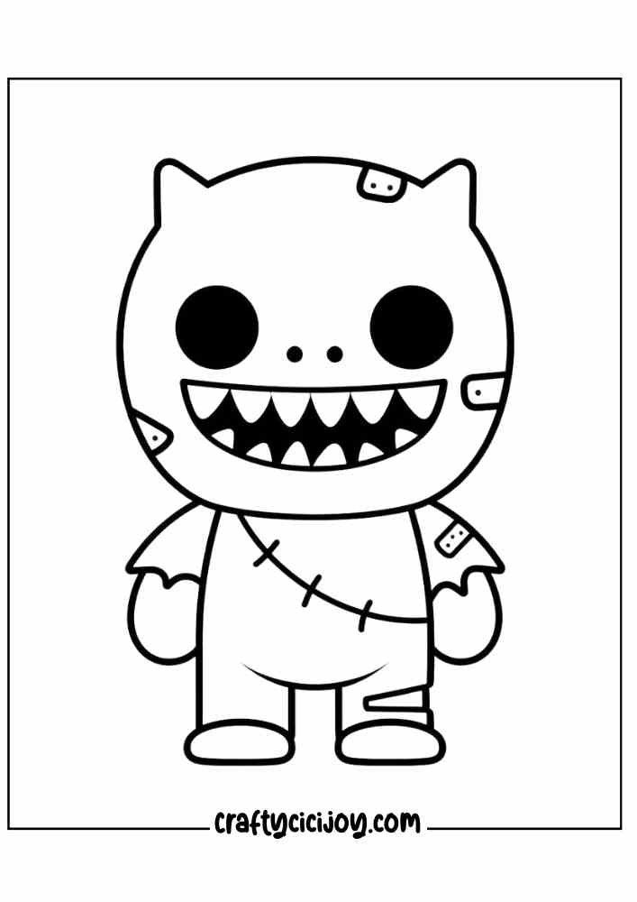 Free Kids Halloween Coloring Pages 43