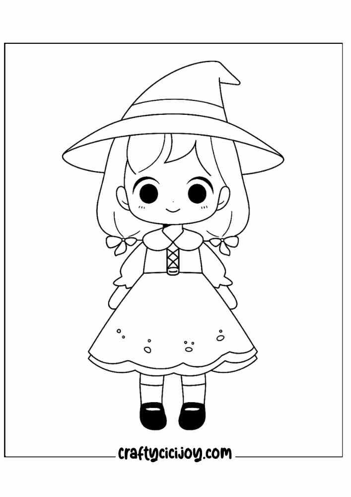 Free Kids Halloween Coloring Pages 45