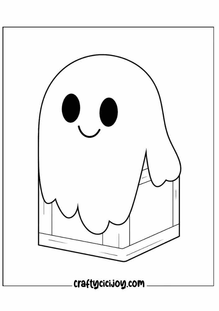 Ghost Coloring Page 20
