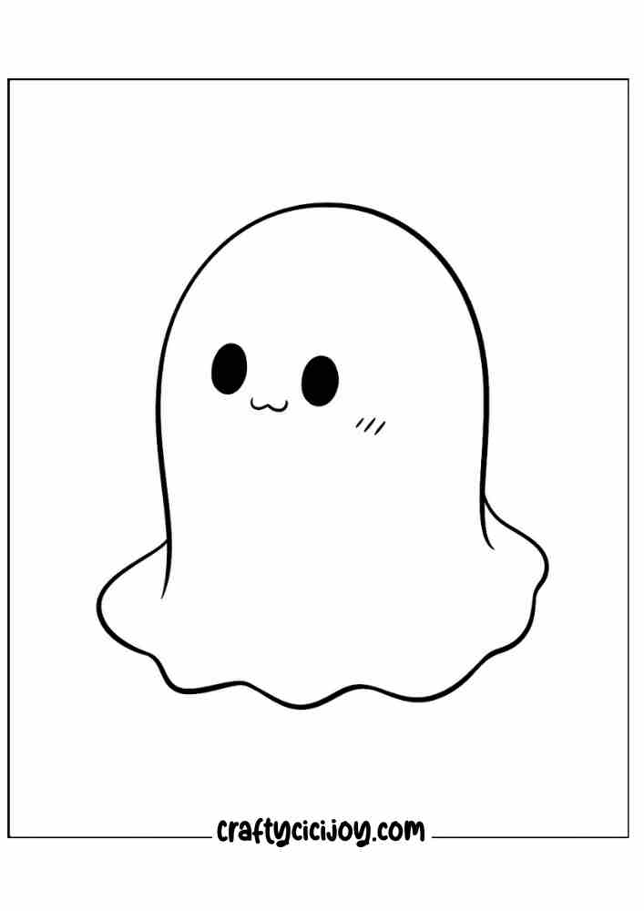 Ghost Coloring Page 21