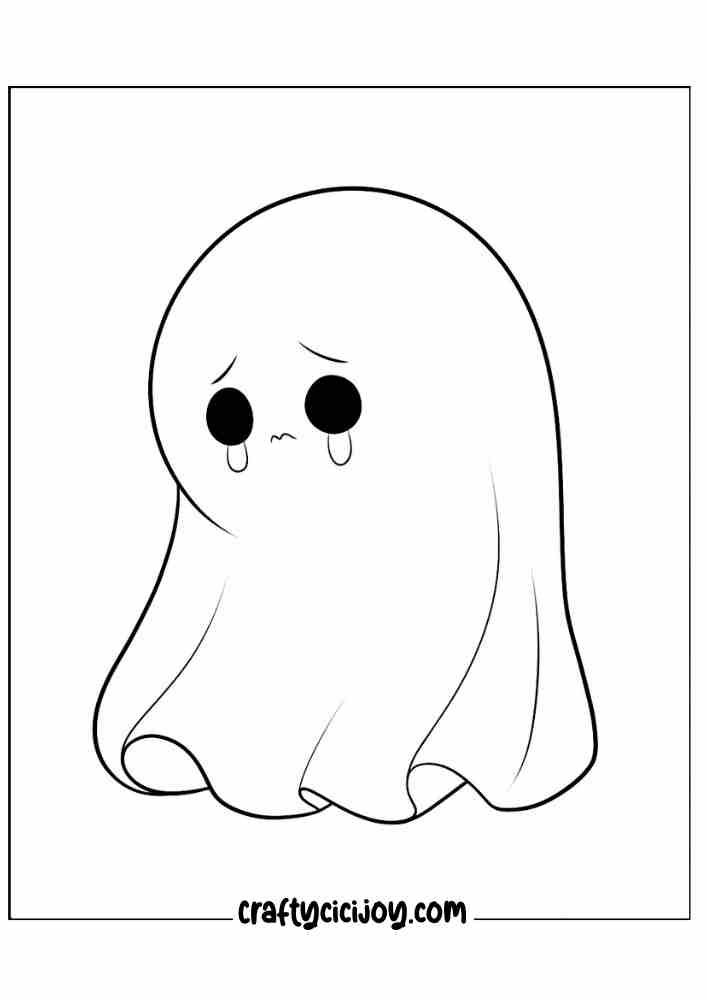 Ghost Coloring Page 23