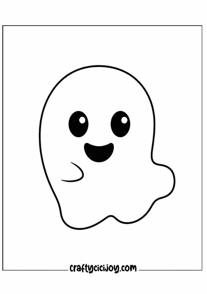 Ghost Coloring Page 24