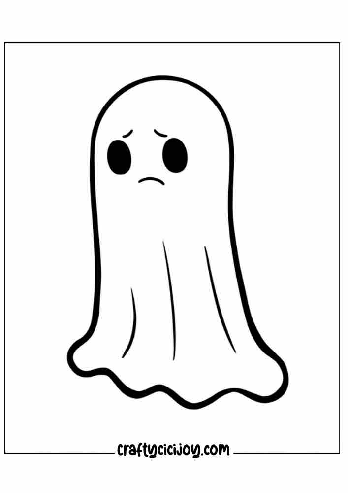 Ghost Coloring Page 27