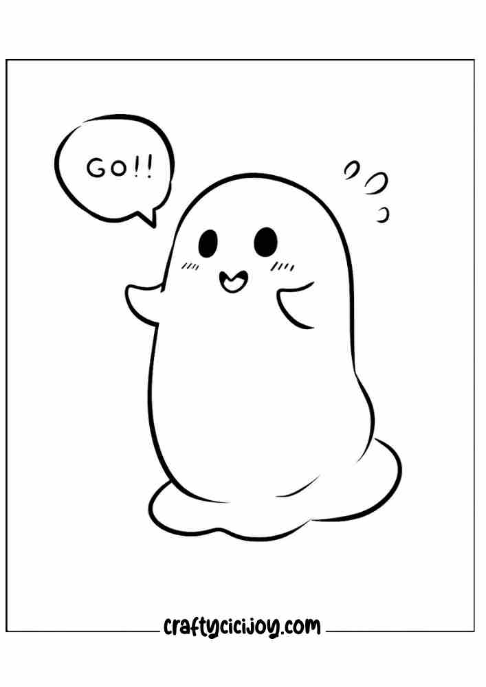 Ghost Coloring Page 29