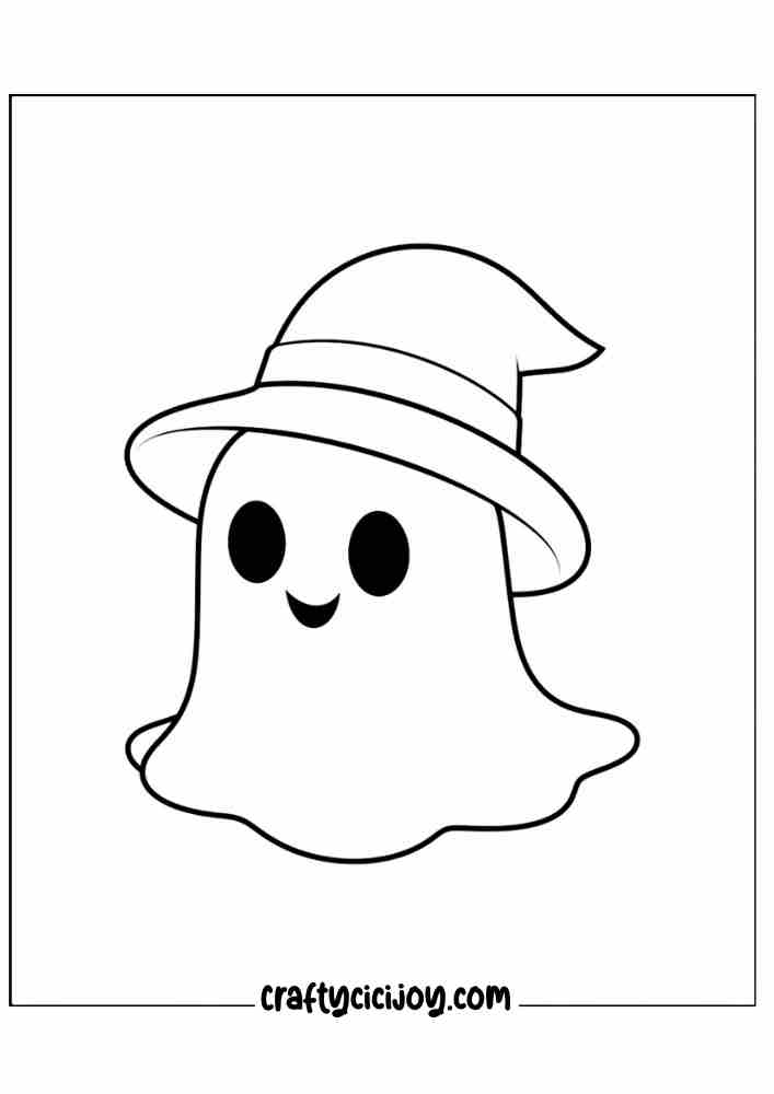 ghost coloring pages