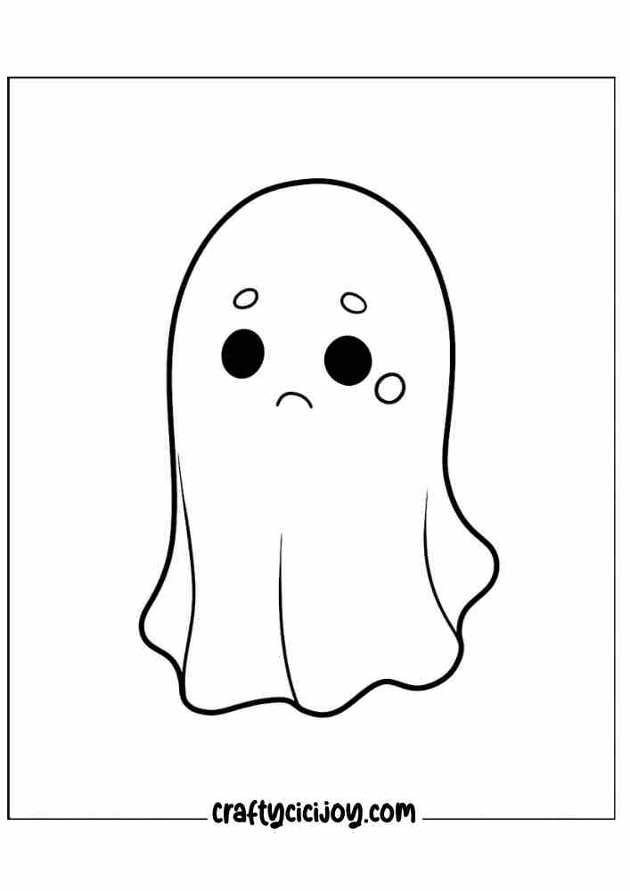 Ghost Coloring Page 30