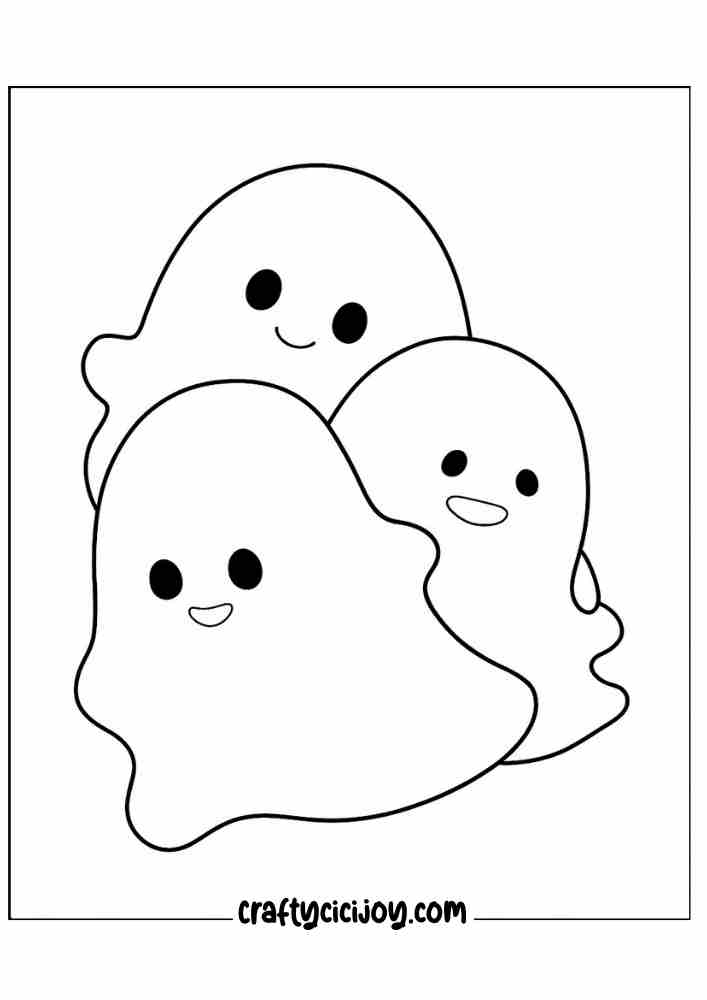 Ghost Coloring Page 31