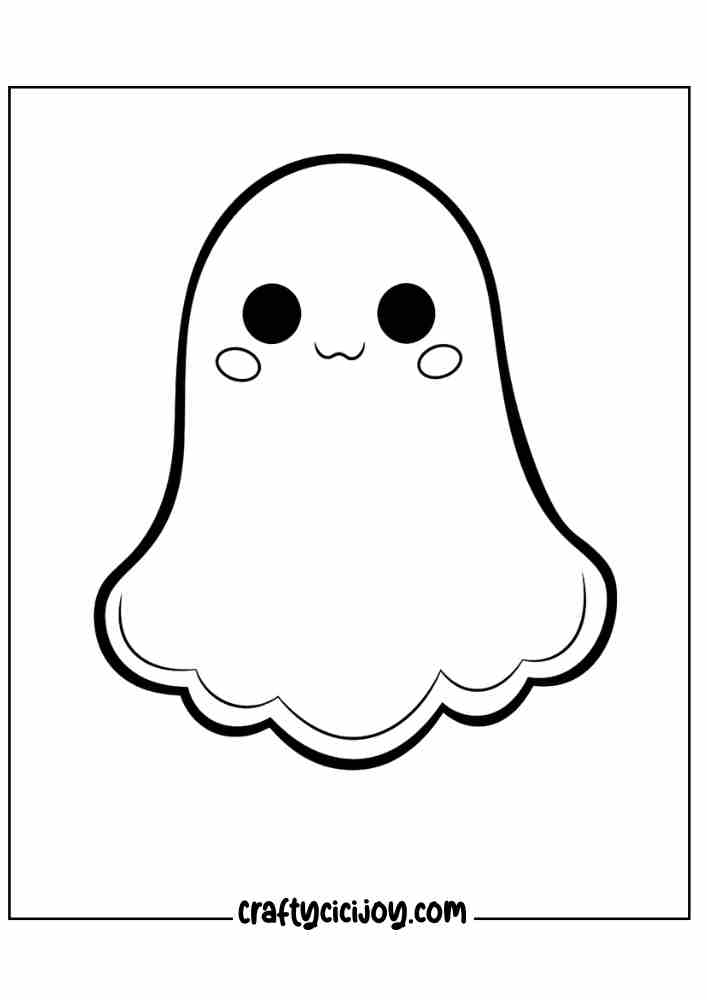 Ghost Coloring Page 33