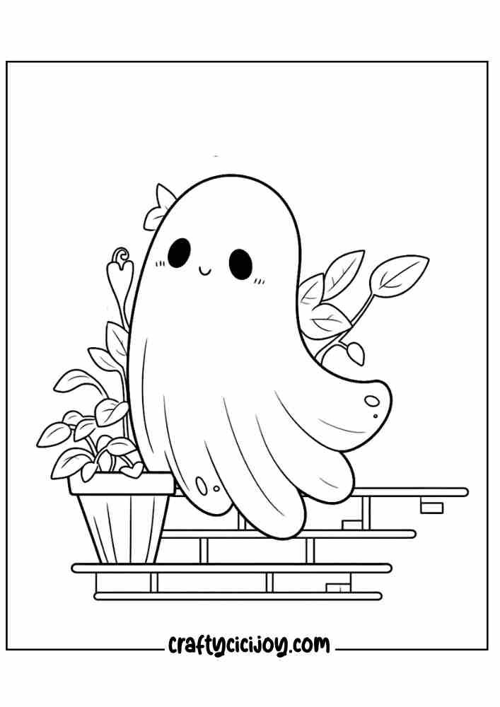 Ghost Coloring Page 34