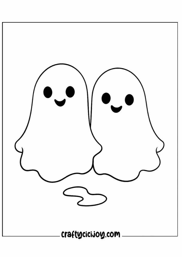 Ghost Coloring Page 38