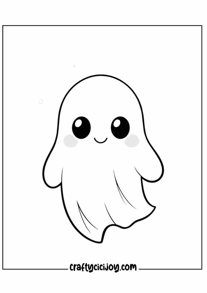 Ghost Coloring Page 39