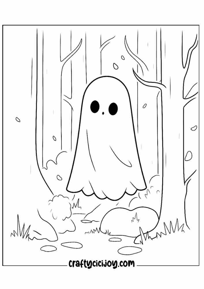 Ghost Coloring Page 40