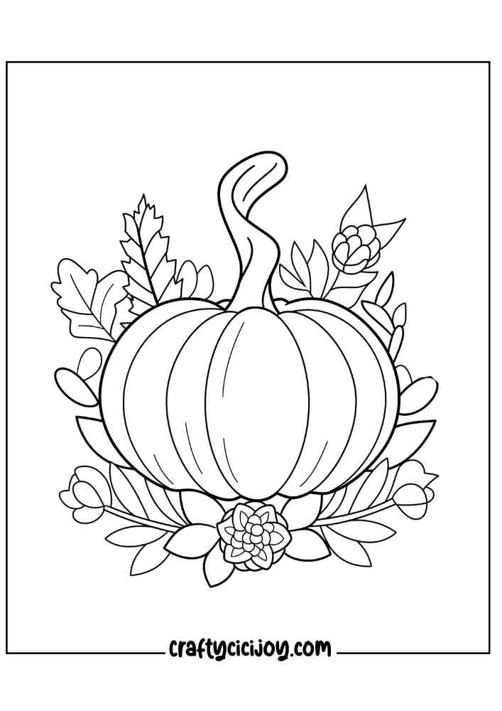 Pumpkin Coloring Page 15