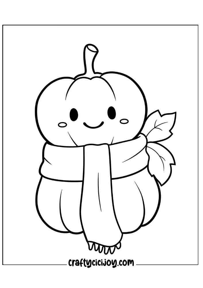 Pumpkin Coloring Page 17