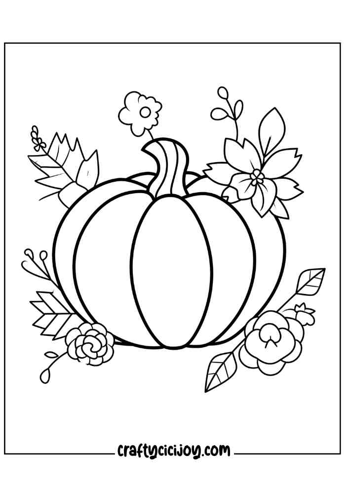 Pumpkin Coloring Page 20 1