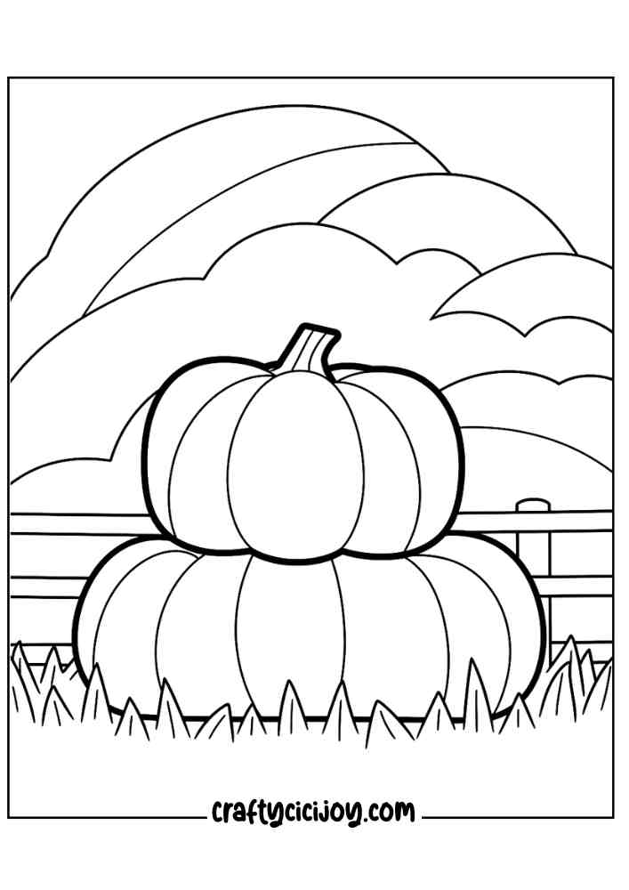 Pumpkin Coloring Page 23